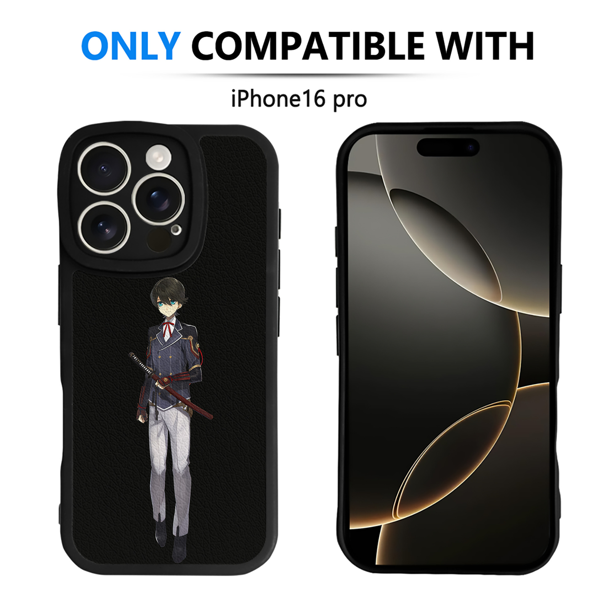 （画像用） 刀剣乱舞 Touken Ranbu 【iPhone 16シリーズ対応】シリコンスマホケース（レザー調） 材質：シリコン